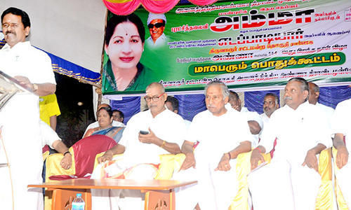 திருவாரூரில் அ.தி.மு.க. பொதுக்கூட்டம்