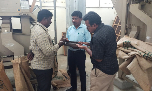 விதைச்சான்று உதவி இயக்குநர் ஆய்வு