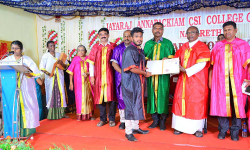 நாசரேத் ஜெயராஜ் அன்னபாக்கியம்  பொறியியல் கல்லூரியில் பட்டமளிப்பு விழா