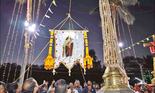 செட்டிச்சார்விளை இயேசுவின் தூய குழந்தை தெரசா ஆலய திருவிழா கொடியேற்றம்