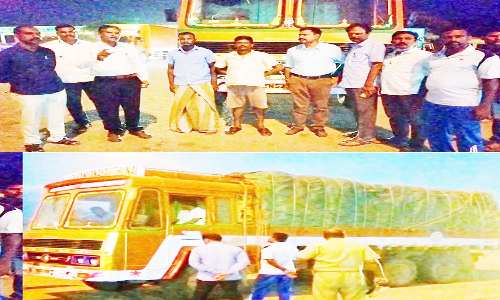 ஆந்திராவுக்கு லாரியில் கடத்திய 23 டன் ரேசன் அரிசி பறிமுதல்