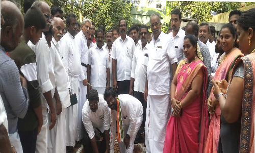 வேர்கிளம்பி பேரூராட்சியில்  புதிய அங்கன்வாடி கட்டிடப்பணிகள்