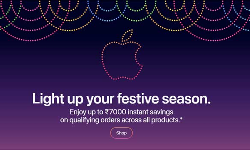 ரூ. 7 ஆயிரம் வரை தள்ளுபடி - ஆப்பிள் ஆன்லைன் ஸ்டோரில் தீபாவளி விற்பனை துவக்கம்