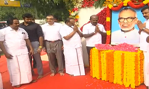 இன்று 118வது பிறந்தநாள்... தமிழர் தந்தை சி.பா.ஆதித்தனார் சிலைக்கு அரசு சார்பில் மரியாதை