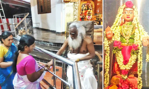 மகாளய அமாவாசையை முன்னிட்டு சுக்காம்பட்டி வாஸ்தீஸ்வரர் கோவிலில் சிறப்பு யாகம்