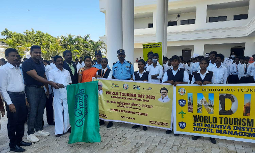 கன்னியாகுமரியில் உலக சுற்றுலா தின விழா விழிப்புணர்வு பேரணி