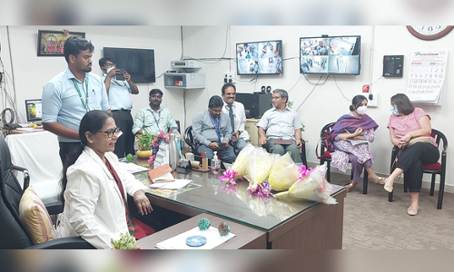 சேலம் அரசு ஆஸ்பத்திரியில்   உலக வங்கி குழுவினர் ஆய்வு