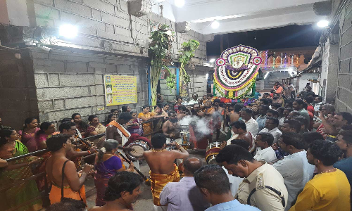 நவராத்திரி 2-ம் திருவிழாவையொட்டி பகவதி அம்மன் பவனி