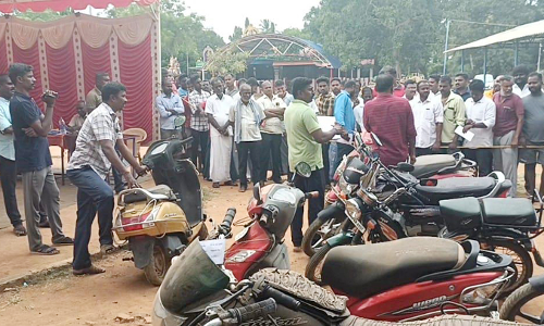 குற்ற வழக்கில் தொடர்புடைய வாகனங்கள் ஏலம்