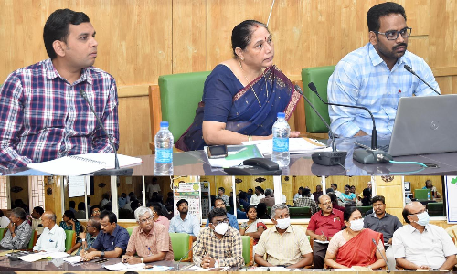 மழைநீர் சேகரிப்பு பணிகள் குறித்து மத்திய அரசு அதிகாரி ஆய்வு