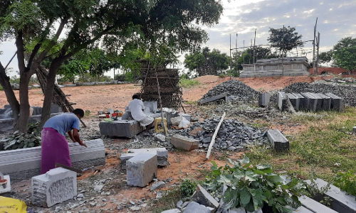 திருமுறை செப்பேட்டு கோவில் கட்டுமான பணி தீவிரம்