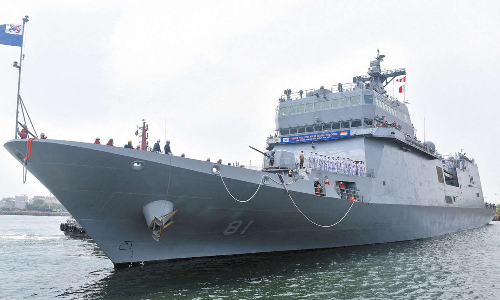 நல்லெண்ண பயணமாக கொரிய கடற்படை கப்பல்கள் சென்னை வருகை