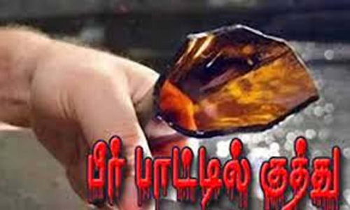 வெள்ளகோவிலில் மது பார் ஊழியருக்கு பீர்பாட்டில் குத்து