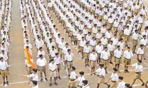 காந்தி பிறந்த நாளை முன்னிட்டு நடைபெற இருந்த ஆர்.எஸ்.எஸ் பேரணிக்கு மன்னார்குடியில் தடை