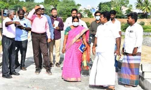 வடமதுரை, அய்யலூர் பகுதியில் ரூ.4½ கோடி மதிப்பில் வளர்ச்சி திட்ட பணிகள் அதிகாரிகள் ஆய்வு