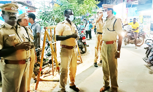 1500 போலீசார் சுழற்சி முறையில் தீவிர கண்காணிப்பு