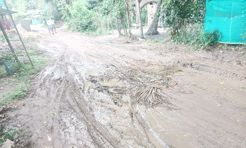 சேதமடைந்த மண் சாலையை தார் சாலையாக மாற்ற வேண்டும்