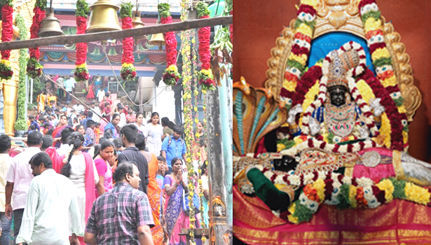 புரட்டாசி 2-வது சனிக்கிழமையை ஒட்டி சேலம் பெருமாள் கோவில்களில் அலைமோதிய பக்தர்கள் கூட்டம் புரட்டாசி 2-வது சனிக்கிழமையை ஒட்டி சேலம் பெருமாள் கோவில்களில் அலைமோதிய பக்தர்கள் கூட்டம்