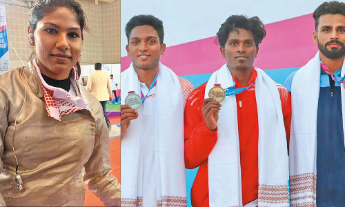 தேசிய விளையாட்டு போட்டி: தமிழகத்தின் பவானிதேவி, பிரவீன் தங்கம் வென்று அசத்தல்