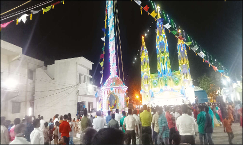 சின்னமுட்டம் புனித தோமையார் ஆலய திருவிழா கொடியேற்றத்துடன் தொடங்கியது
