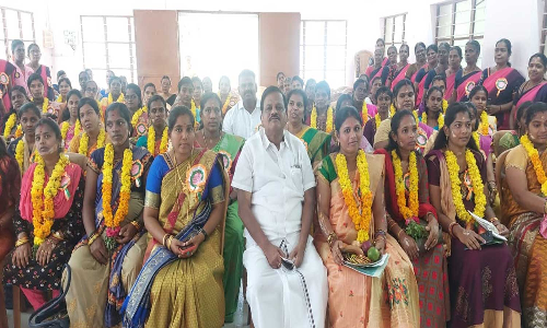தோவாளை பண்டாரபுரத்தில் சமுதாய வளைகாப்பு விழா