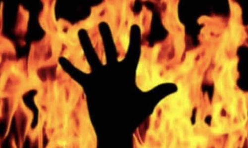 தீ விபத்தில் மூதாட்டி உடல் கருகி பலி