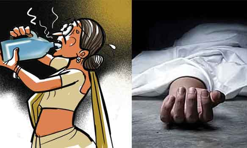 ஆசிட் குடித்து தற்கொலை