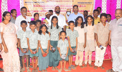 பனை விதைகள் நடவு செய்யும் பணி