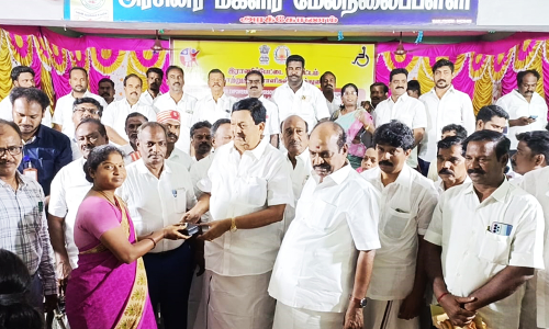 187 மாற்றுத்திறனாளிகளுக்கு ரூ.21.50 லட்சம் நல திட்ட உதவி