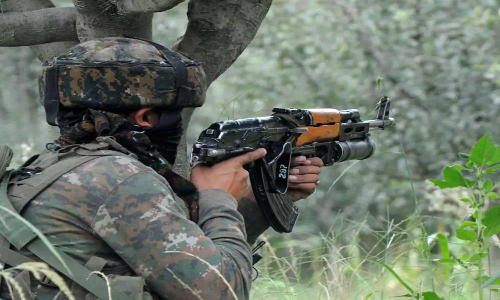 ஜம்மு- காஷ்மீரில் நடந்த என்கவுன்டரில் பயங்கரவாதி சுட்டுக் கொலை