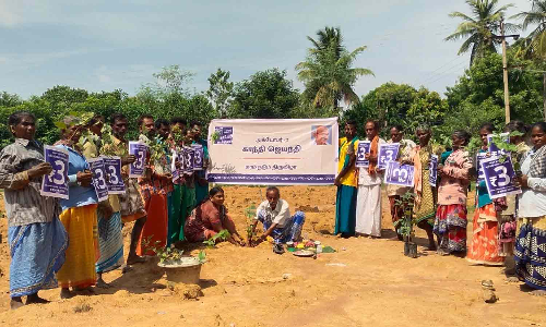 காவேரி கூக்குரல் இயக்கம் சார்பில் தமிழகம் முழுவதும் 1.85 லட்சம் மரக்கன்றுகளை நட்ட விவசாயிகள்