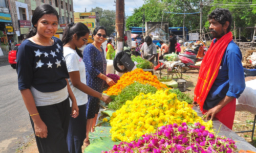 தோவாளை பூ மார்க்கெட்டில் பிச்சி பூ கிலோ ரூ.1250-க்கு விற்பனை