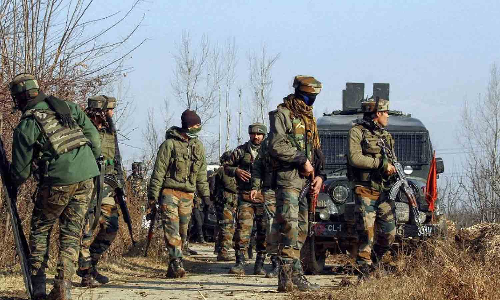 ஜம்மு காஷ்மீரில் பதுங்கியிருந்த நான்கு தீவிரவாதிகள் சுட்டுக் கொலை