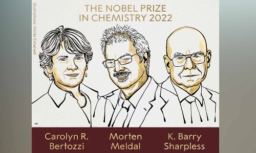 வேதியியல் துறைக்கான நோபல் பரிசு- மூன்று விஞ்ஞானிகளுக்கு பகிர்ந்தளிப்பு