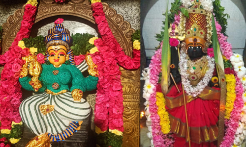 நவராத்திரி கடைசி நாளை முன்னிட்டு அம்மன் கோவில்களில் சிறப்பு அபிஷேக, ஆராதனை