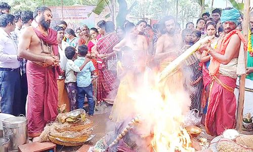 தேவதுர்க்கை அம்மன் கோவிலில் மகா சண்டியாகம்