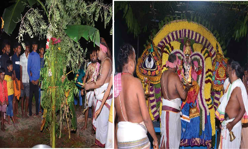 படவேடு ரேணுகாம்பாள் கோவிலில் நவராத்திரி பாரிவேட்டை