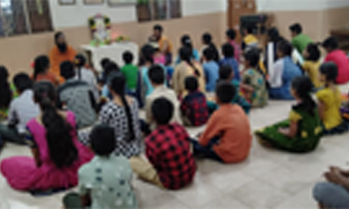 மாணவ, மாணவியருக்கு ஆன்மீக பயிற்சி முகாம்