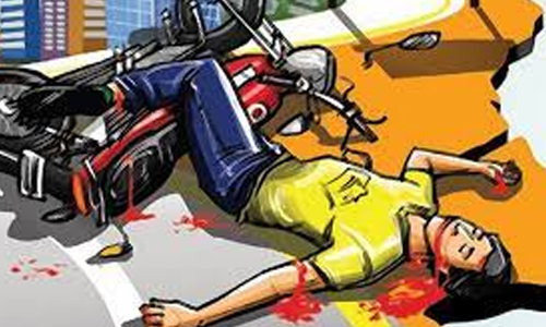 பைக் விபத்தில் காவலாளி பலி