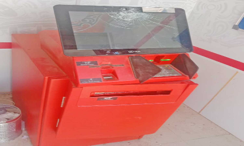 தென்தாமரைகுளம் அருகே ஏ.டி.எம். மையத்தில் கொள்ளை முயற்சி