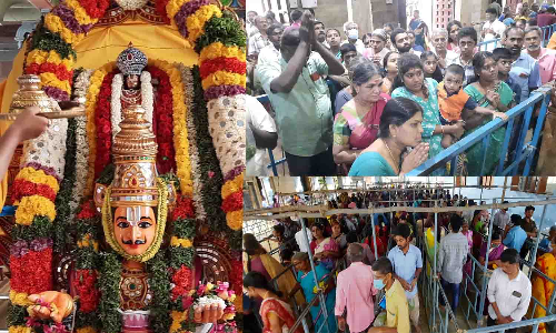 ஸ்ரீ வீரராகவப் பெருமாள் கோவிலில் சிறப்பு வழிபாடு - முத்தங்கி அலங்காரத்தில் பக்தர்களுக்கு காட்சி