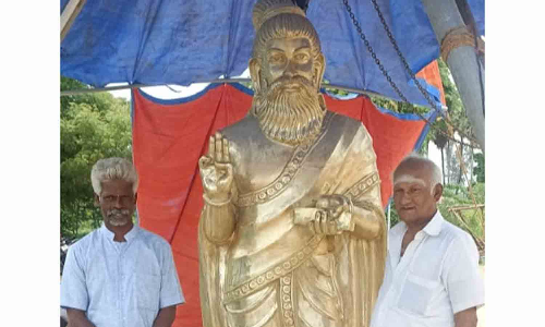 பிரான்சில் திருவள்ளுவருக்கு வெண்கல சிலை