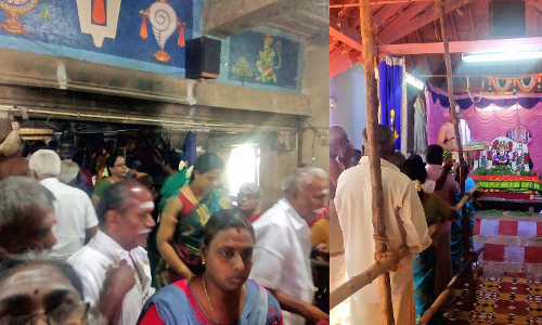 புரட்டாசி சனிக்கிழமையை முன்னிட்டு செங்கோட்டை கோவில்களில் அலைமோதிய பக்தர்கள் கூட்டம்