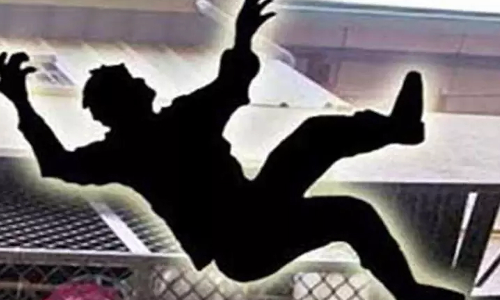 தவறி விழுந்து தொழிலாளி சாவு