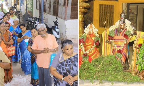 புரட்டாசி 3-வது சனிக்கிழமை- நெல்லையில் இருந்து நவதிருப்பதி  தலங்களுக்கு 4 பஸ்கள் இயக்கம்- 200 பக்தர்கள் புறப்பட்டு சென்றனர்