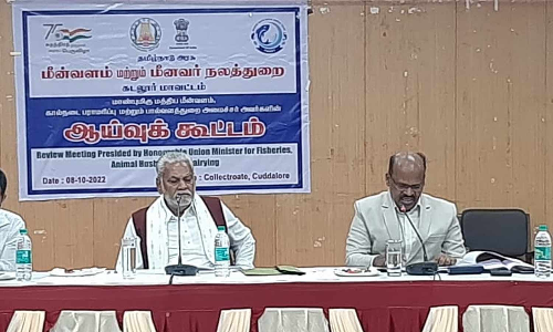 மீன் வளத் திட்டங்கள் குறித்து விழிப்புணர்வை ஏற்படுத்த வேண்டும்: மத்திய மந்திரி வேண்டுகோள்