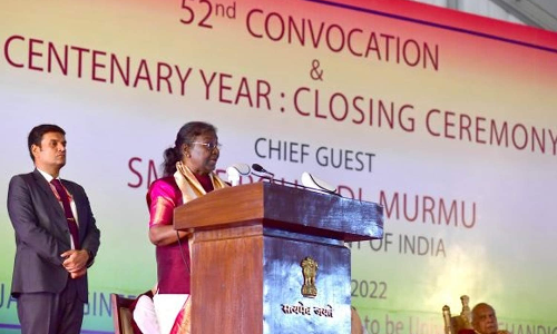 தாய் நாட்டிற்கான கடமைகளை மாணவர்கள் மறக்க கூடாது-  குடியரசுத் தலைவர் திரவுபதி முர்மு அறிவுரை