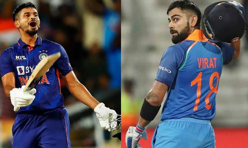 ராஞ்சி மைதானத்தில் சதமடித்த 2-வது இந்திய வீரர்- விராட் கோலி சாதனையுடன் இணைந்த ஷ்ரேயாஸ் அய்யர்