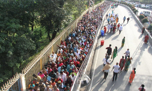 திருப்பதியில் பக்தர்கள் வருகை தொடர்ந்து அதிகரிப்பு