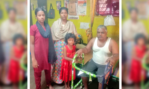 நெல்லையில் திடீர் ரத்த அடைப்பால் நடக்க  முடியாமல் முடங்கிய டிரைவர் - அரசின் மருத்துவ உதவியை எதிர்நோக்கும் குடும்பம்